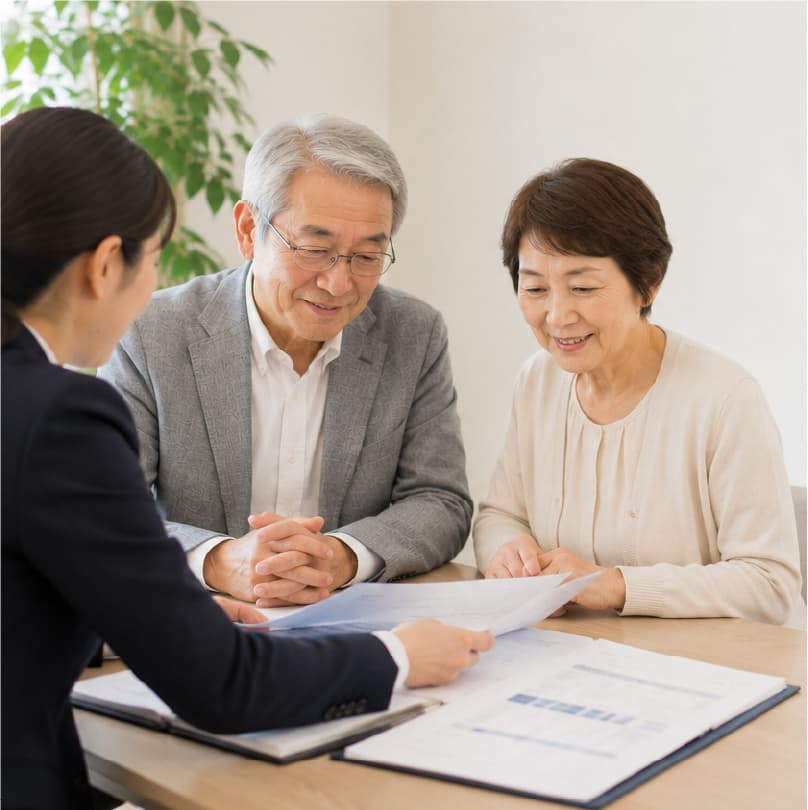 商品やサービスの企画について打ち合わせをする様子
